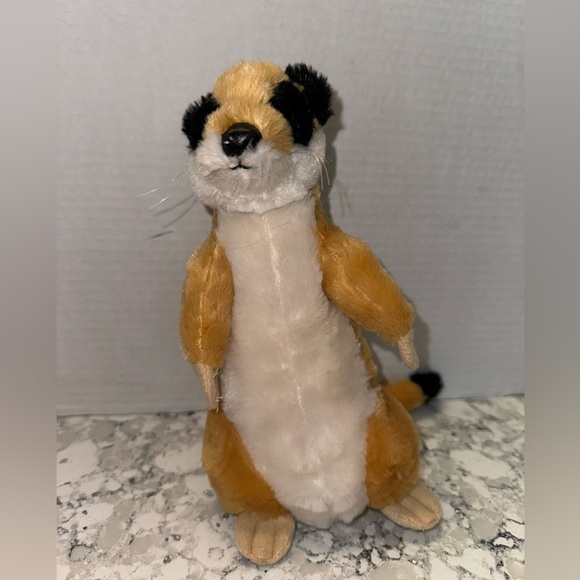 Vintage Meerkat Plush Stuffed Animal Wildlife The Petting Zoo Toy 1994 - Picture 1 of 9